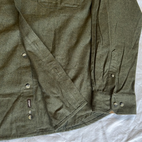 Flannel shirt, olive green men’s XXXL - Picture 3 of 4
